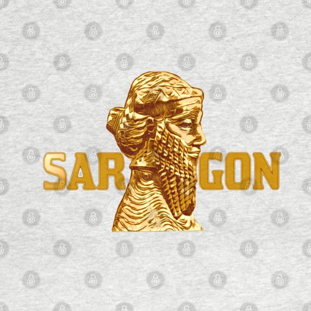 Assyrian Golden King Sargon by doniainart
